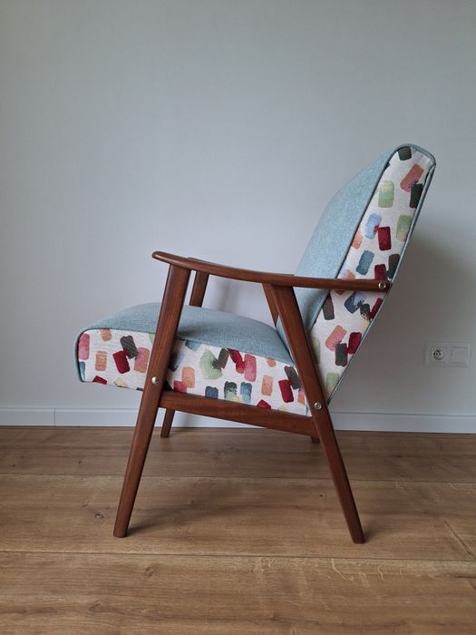 Fotel PRL vintage | mahoń | po renowacji | Trojmiasto