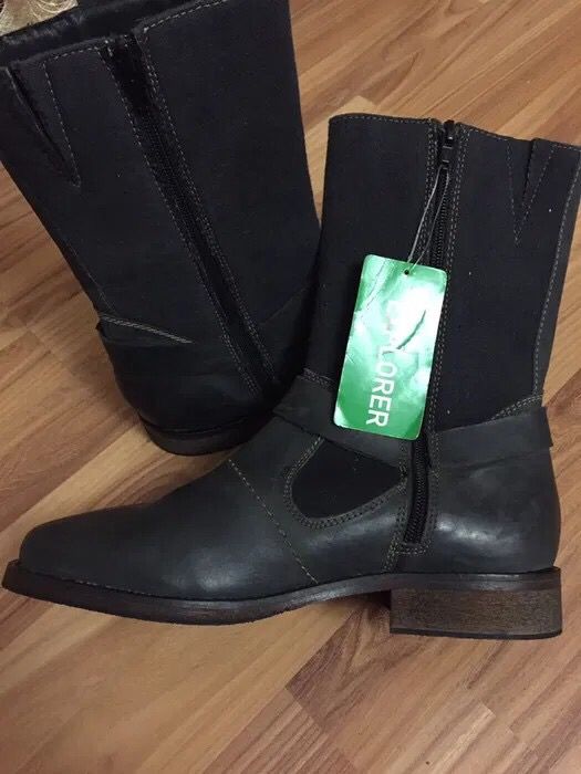 Нові шкіряні чоботи / кожаные сапоги Explorer 40р