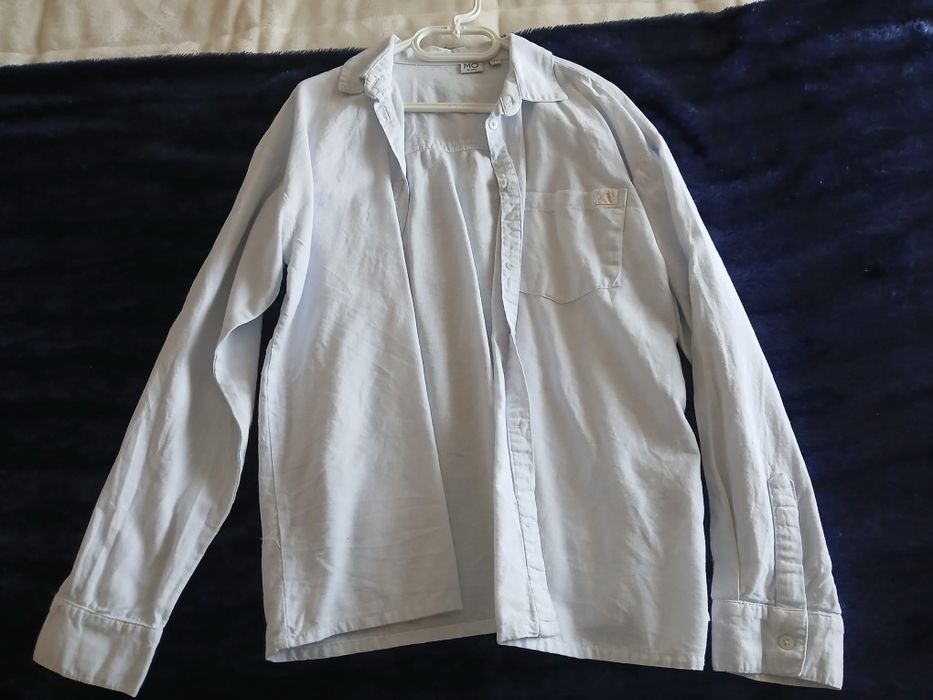 Camisa azul claro modalfa usada 11/12 anos
