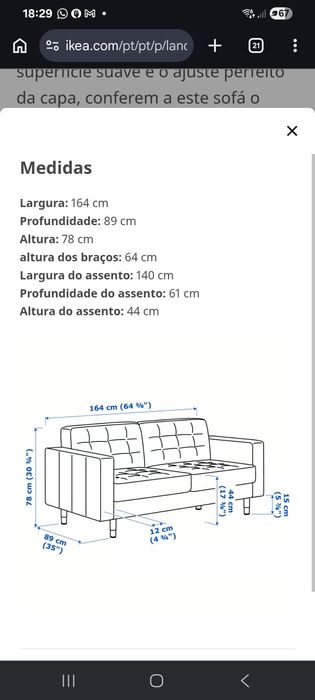 Vendo sofá 2 lugares e repousa-pés