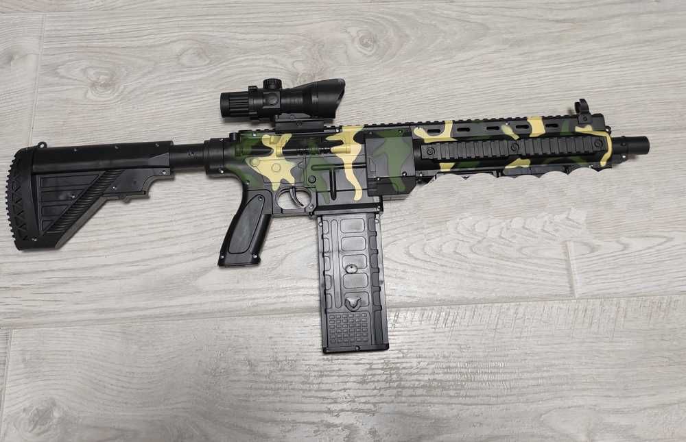 Дитячий автомат M416 - м'які кулі на акумуляторі з оптичним прицілом