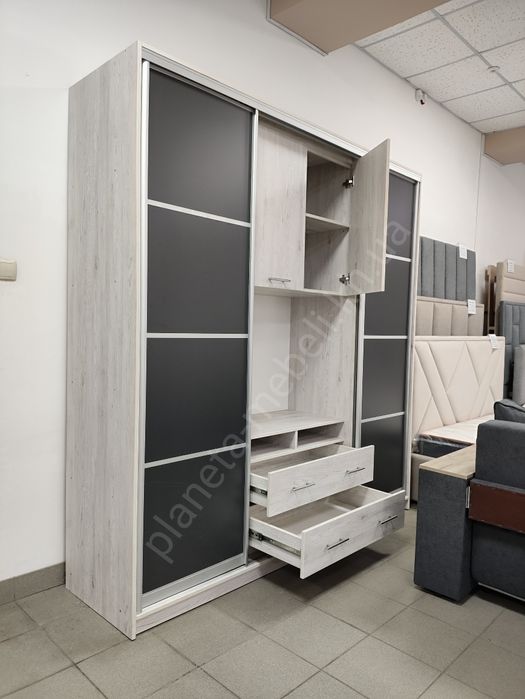 Шафи-купе з нішею під тв, шафи-купе у вітальню, шафи Вінниця