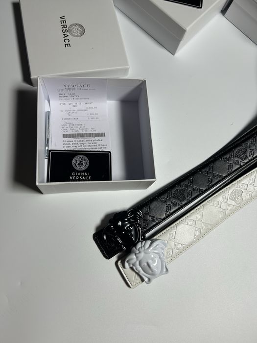 Ремень Versace / Ремінь версачі БІЛИЙ