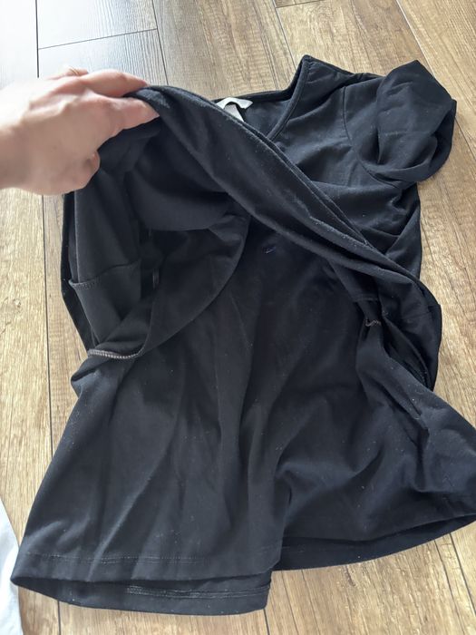 Czarna bluzka do karmienia, ciążowa, tshirt hm rozm. M
