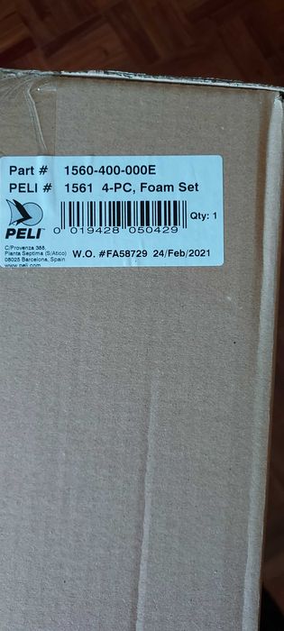 Pelican 1560 Foam Set