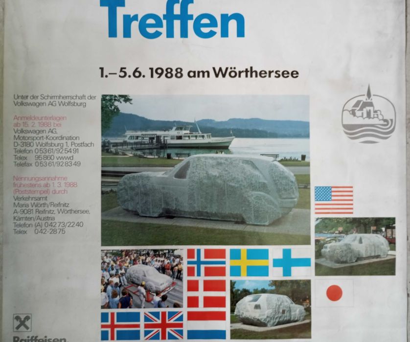 Poster Internationales 1988 Golf GTI Treffen VW Volkswagen