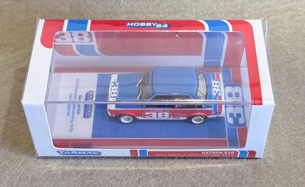 5 miniaturas 1:64 Tarmac - Honda, Porsche, Ferrari e Datsun