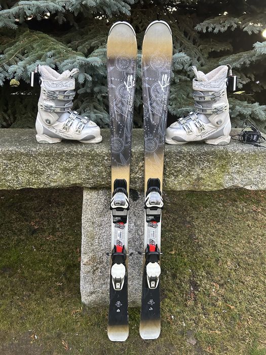 Narty K2 142cm + buty Atomic 23,5/24cm - PODGRZEWANE