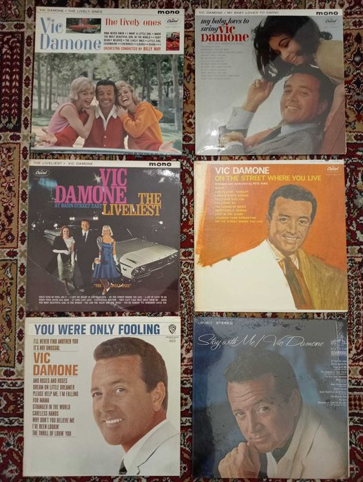 Discos Vinil - Perry Como, Pat Boone, Vic Damone e Eddie Fisher