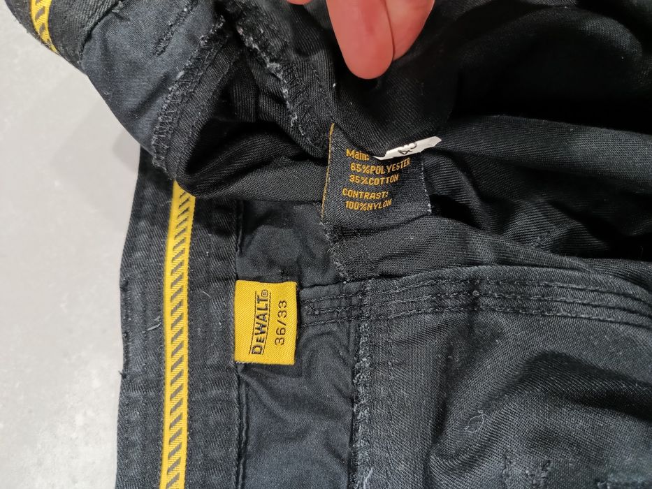 Spodnie robocze DeWalt męskie roz. W 36 czarne monterskie