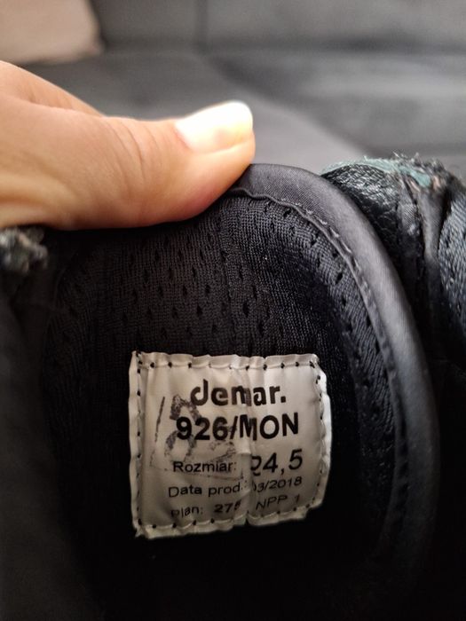Buty taktyczne wojskowe desanty czarne 38/39 24,5