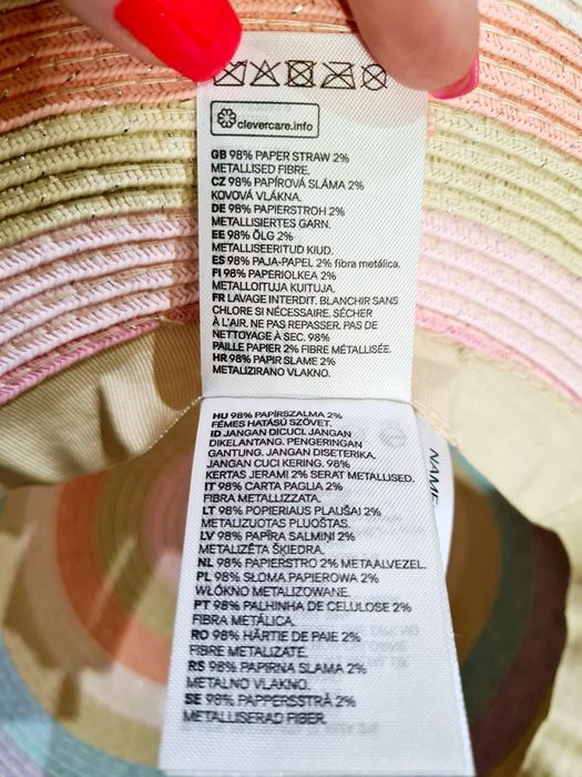 H&M letni kapelusz dla dziewczynki 52-53