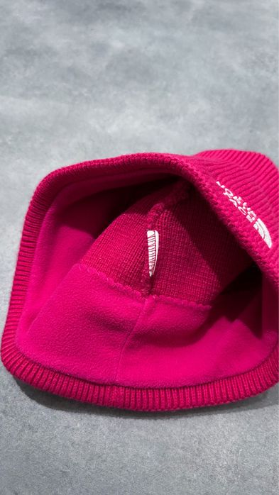 Czapka The North Face różowa fuksja 6-9 lat polar zimowa