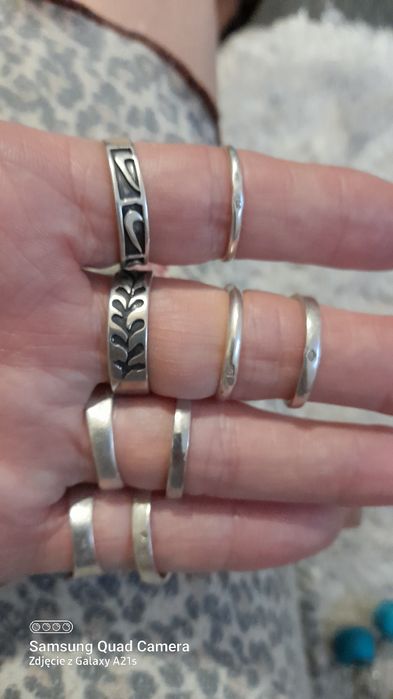 Stare srebrne pierścionki