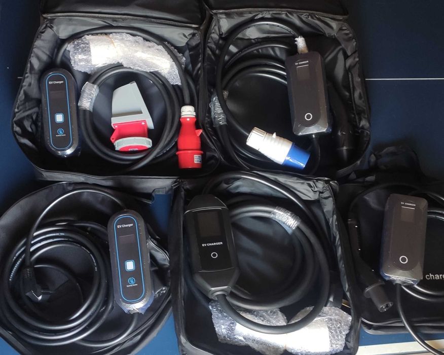 Зарядні пристрої для электромобілей T-1 T-2 GBT Tesla16а32а3.5-7-9.6kw