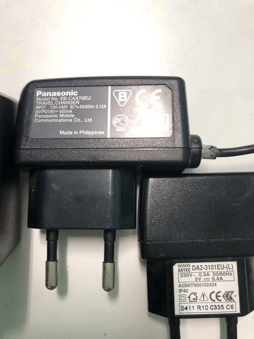 Conjunto 6 carregadores telemóveis