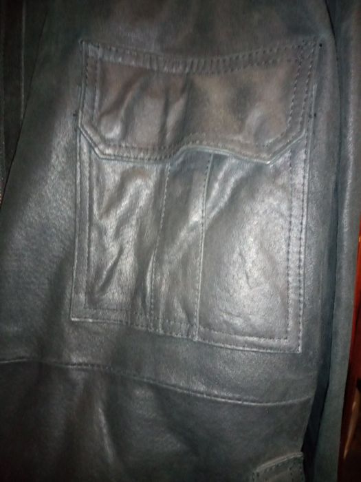 Шкіряна куртка бомбер john f gee