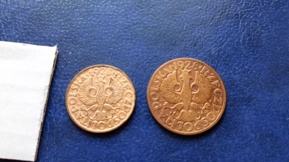 Stare monety Medal 2 gr i 5 gr 1928 2RP