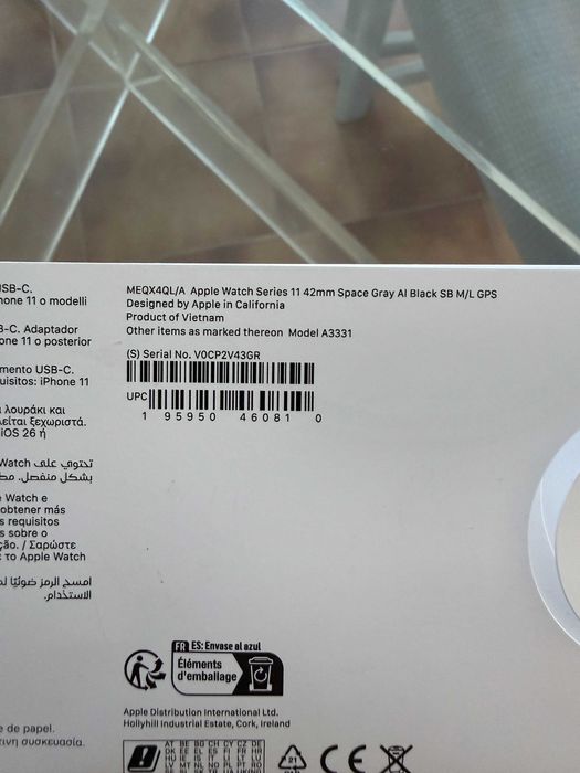 Apple Watch series 11 42mm aluminio space grey