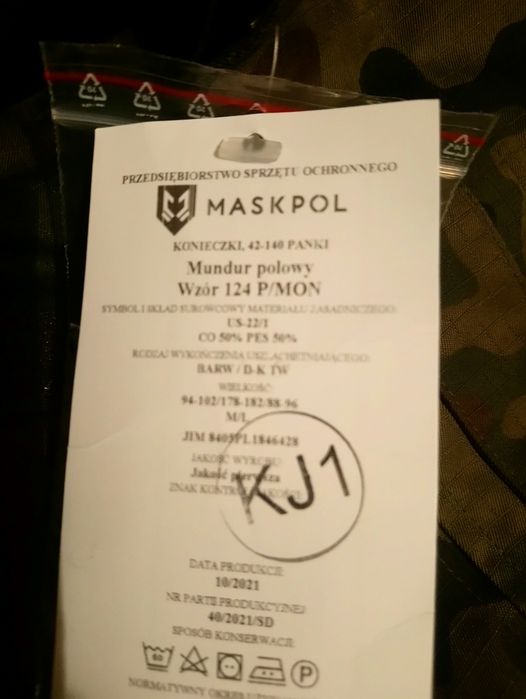 mundur polowy  MON rozmiar M/L - komplet