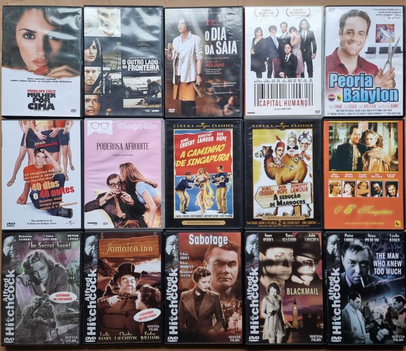 Filmes em DVD (Terror, clássicos, comédia, ..) (Lote 1 de 3)