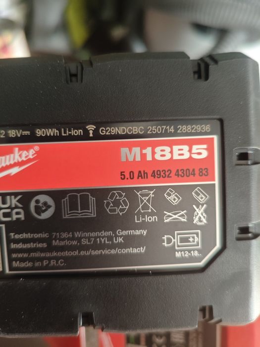 Nowy akumulator Milwaukee 5ah M18B5 2025r