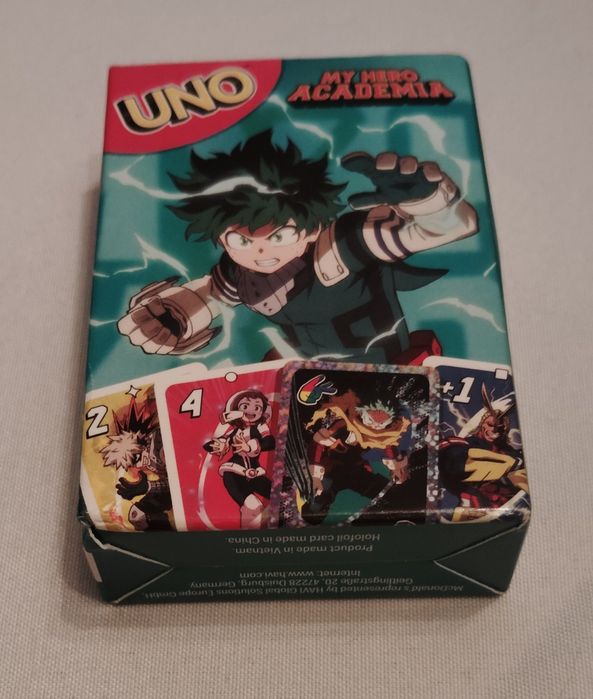Jogo de Cartas Uno My Hero MacDonalds Novo