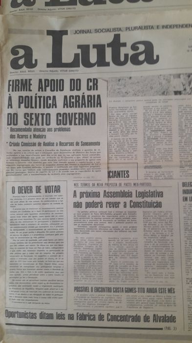 Jornais Antigos a Luta