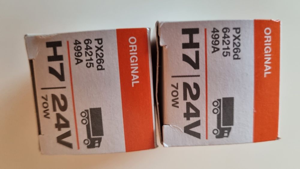 Sprzedam żarówki H7 na 24V
