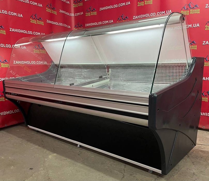 Холодильна вітрина. Горизонтальна вітрина. Вітрина для м'яса. Gold
