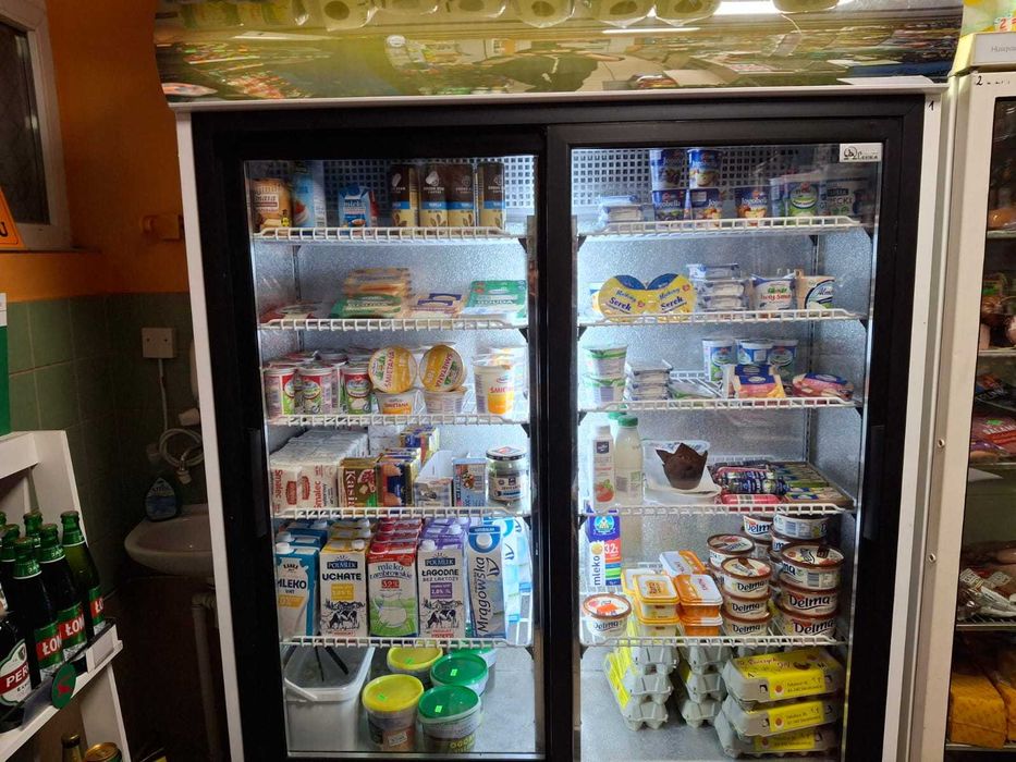 Lodówka nabiałowa i regał na pieczywo na sprzedaż