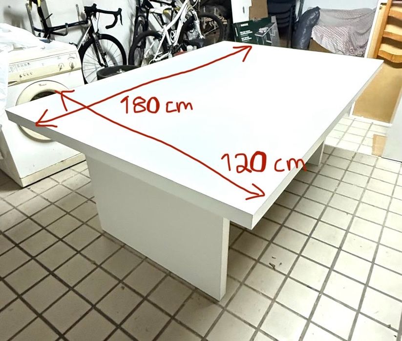 Mesa de jantar ou de reunioes 180x120cm - nova