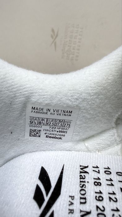 Кросівки оригінал Reebok x Maison Margiela Classic Nylon, розмір 42.5 / юс 9.5