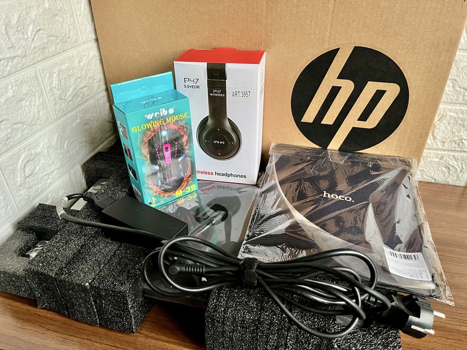 Мощный НР на Ryzen 5 с коробкой + Vega + SSD/HDD + игры + комплект