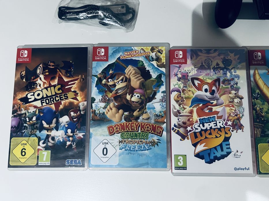 Nintendo Switch Oled 64gb + 7 Gier jak Nowe