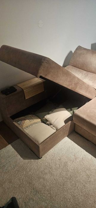 Sofá 3lugares com chaise long