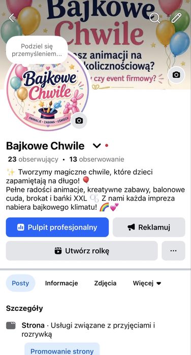 Animacje dla dzieci !!! Bajkowe Chwile!!!