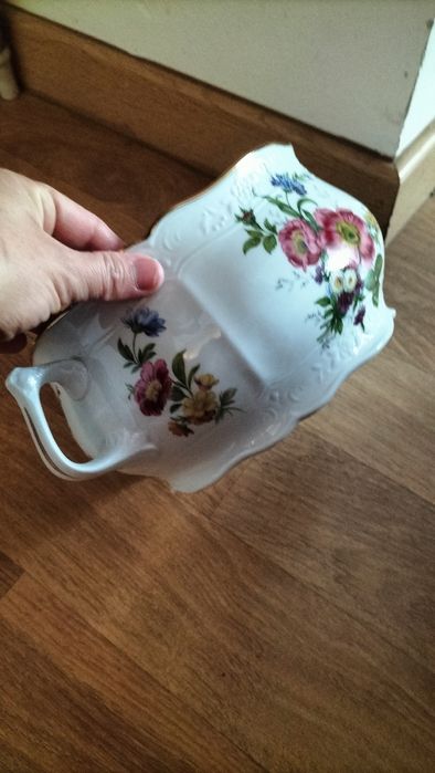 Sopeira de Porcelana Decorativa Floral