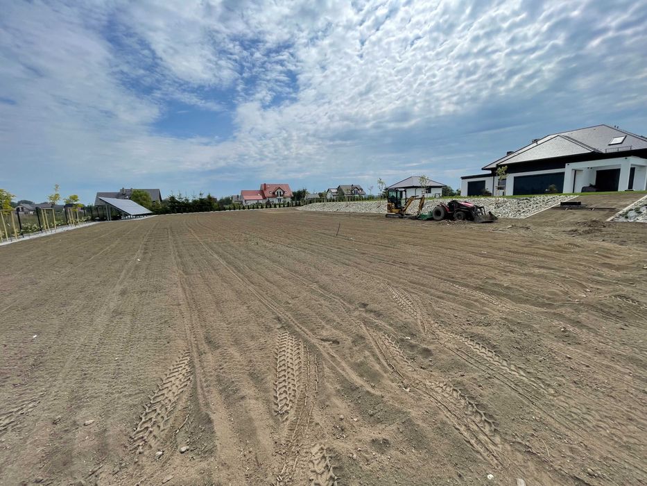 Glebogryzarka separacyjna, usługi glebogryzarką, równanie terenu