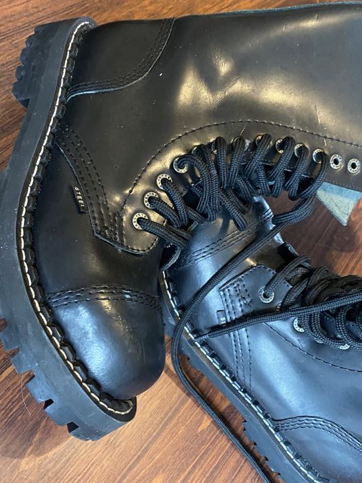 Buty Steel glany wysokie 20-dziurkowe martens