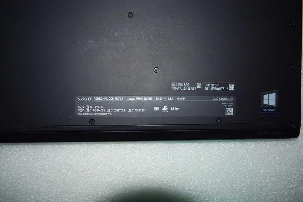 Laptop Vaio PRO PJ SX12 VJPJ11C12N 12.5" i5/8GB/256 SSD LTE MŁAWA