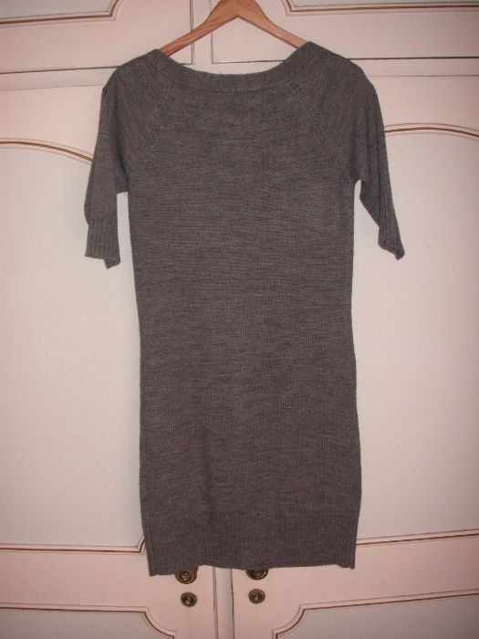 Vestido de Malha Cinzento Modalfa e Yessica da C&A