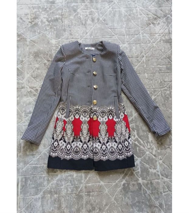 Жіночий піджак принт гусяча лапка