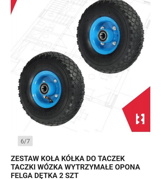 Koła do taczki wózka 2 szt
