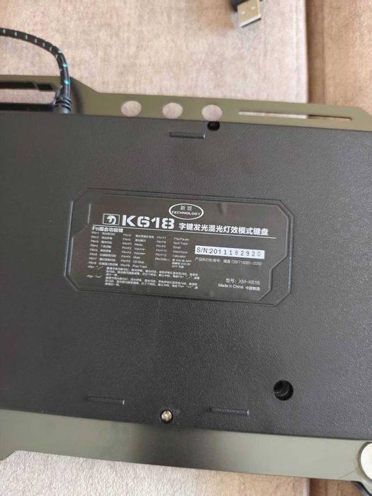 Teclado Mecânico Gaming RGB IK618 – Chassis Metálico