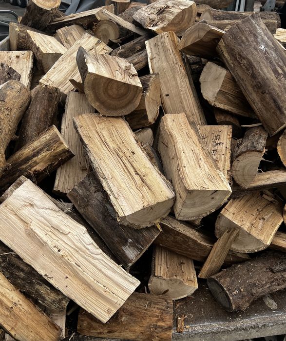 Drewno kominkowe opałowe dąb sezonowane suche i swieza brzoza