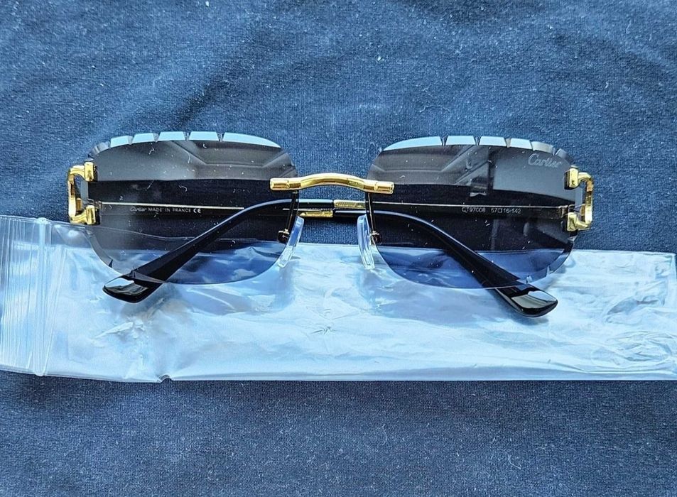 Okulary Cartier niebieskie