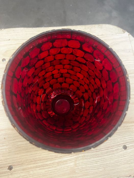 vaso/jarra decorativo em mosaico de vidro