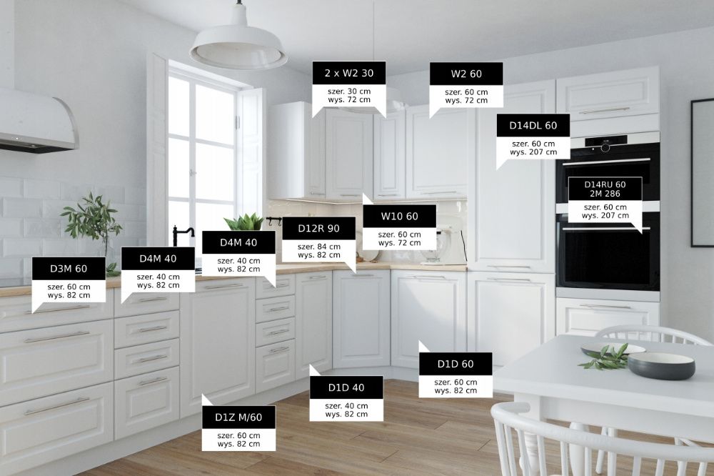 PG Kuchnia VERONA meble, szafki kuchenne mat TRANSPORT wycena