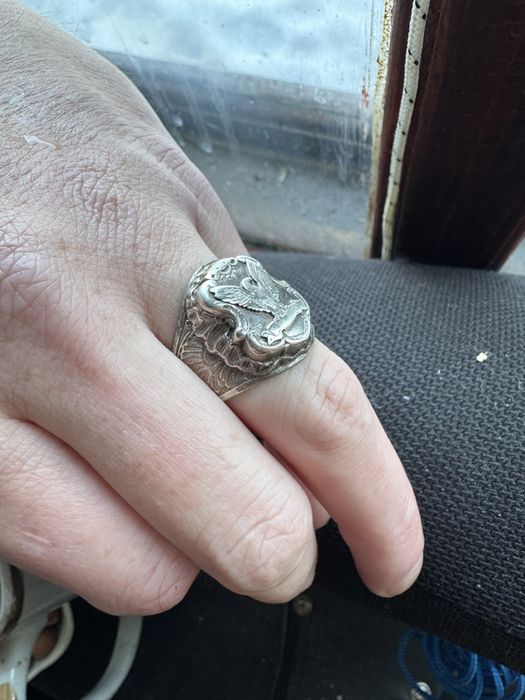 Кольцо орел детское